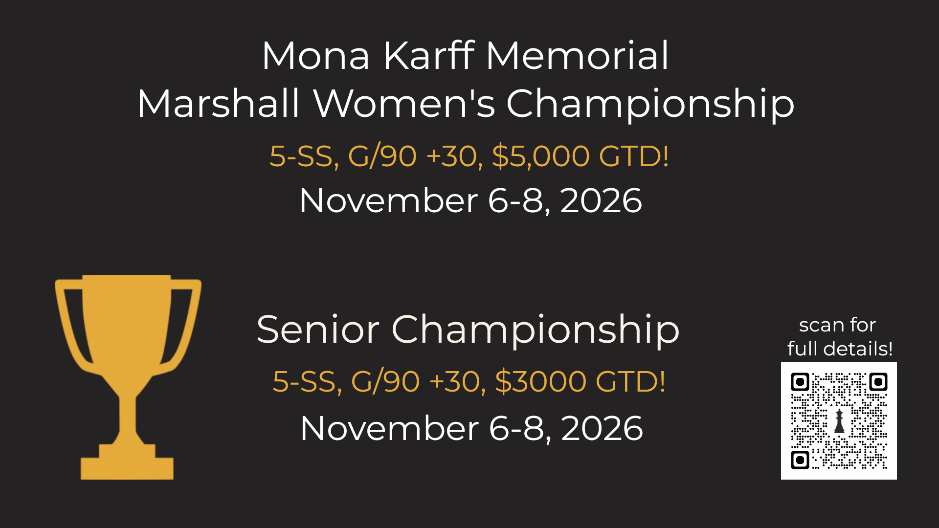 Womens Championships flyer